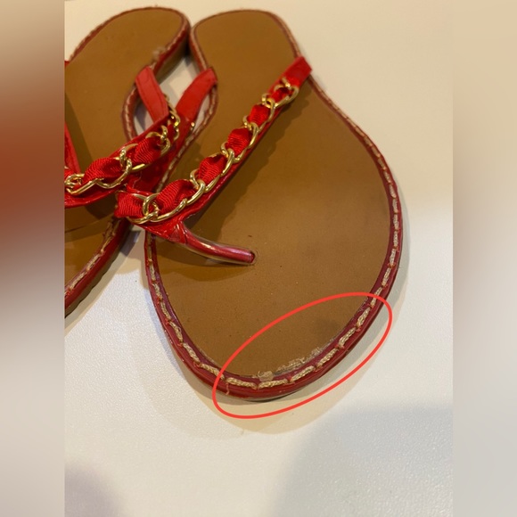 Avon Women's Red Sandals - Picture 4 of 5